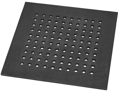 KOTARBAU® Kamingaller - Eldgaller - Gjutjärn - 40 x 40 cm - Svart - Askgaller - Gjutjärnsgaller - Kaminrost - Massivt för Kamin - Eldstad -Robust - för Öppen Spis