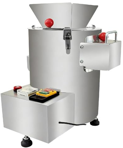 TozMvi Sgusciatrice per Castagne in Acciaio Inox 200 kg/H, 18 Lame, velocità Regolabile con Timer E Cicalino, Sgusciatrice per Castagne Professionale, Macchina per Pelare 12V