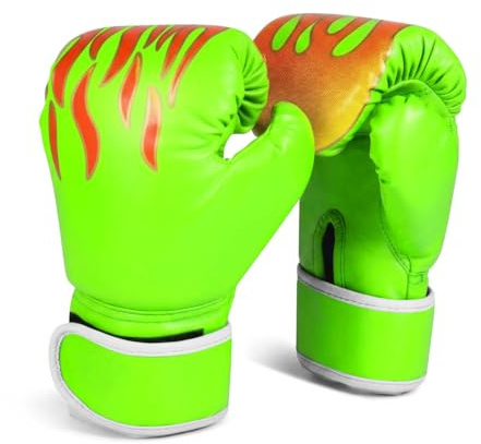 Flexzion Gants de boxe pour enfants de 113,4 g, gants de boxe pour garçons et filles de 3 à 8 ans, gants d'entraînement de boxe avec support de poignet enveloppant, gants de boxe pour sac de frappe