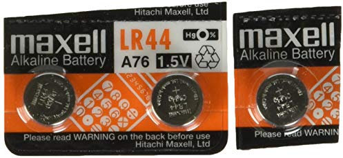 Maxell Lot de 3 piles bouton alcalines AG13 LR44 A76 357