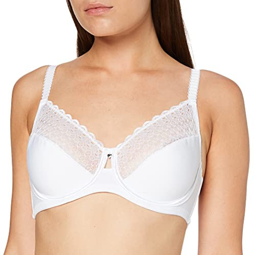 Sassa Damen-BH Bügel 24790, einfarbig, Gr. 95E, Weiß (Weiß 00100)
