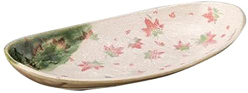 Set of 10, Oval Planting Pot, Oribe Spring and Autumn Oval Bowl [12.6 x 6.1 x 2.0 inches (32 x 15.5 x 5 cm)] [Restaurant, Ryokan, Japanese Tableware, Restaurant, Commercial Use, Tableware, Tableware,