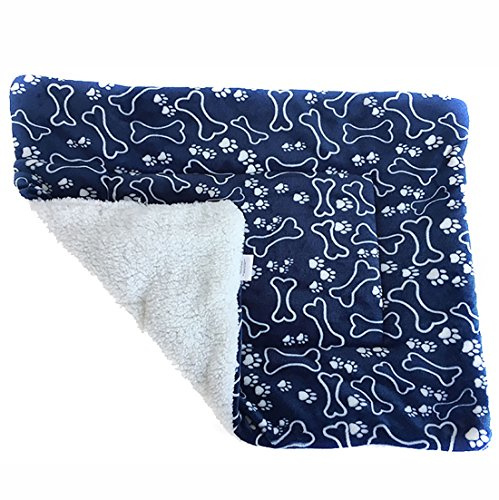 LissomPlume waschbare Sommerhaustiermatte Haustierdecke Hundedecke Katzendecke Tierdecke Hundebett - Knochen 55*70