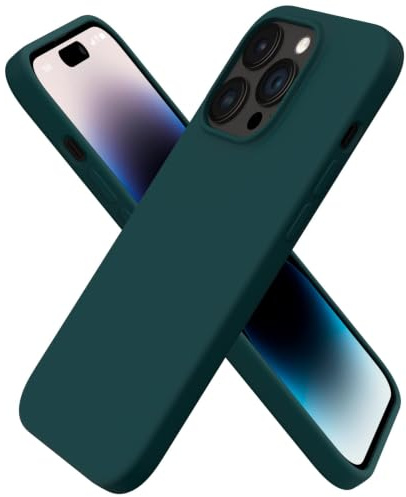 ORNARTO für iPhone 14 Pro Hülle aus Silikon 6,1 Zoll - Olivgrün