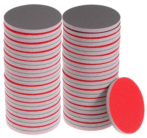 QUARKZMAN 50pz 2000 Grana Satinatura Spugna 3 Pollici Gancio e cerchio Spugna Satinatura Disco Umido/Asciutto per Auto Legno Muro a Secco Metallo