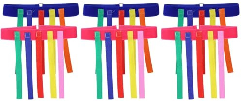 HEMOTON 6 Pcs Educational Toys Kids Chase Game Belt Kids Game Belt Game Flag Belt Football Team Ribbon Kids Running Game Kids Game Favors Tail Puzzle Child Training Equipment
