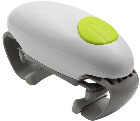 Tiardey Abrelatas eléctrico, abrelatas eléctrico Antideslizante, abridores de tarros para Manos con Artritis, abridor de Botellas portátil