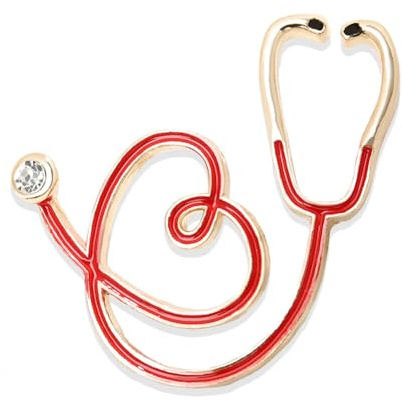 Stethoskop Brosche Anstecknadel Bunte Stethoskop Brosche Medizinische Ärzte Krankenschwestern Anstecknadeln Stethoskop Emaille Anstecknadel Medizinische Emaille Anstecknadeln Anstecker Schmuck