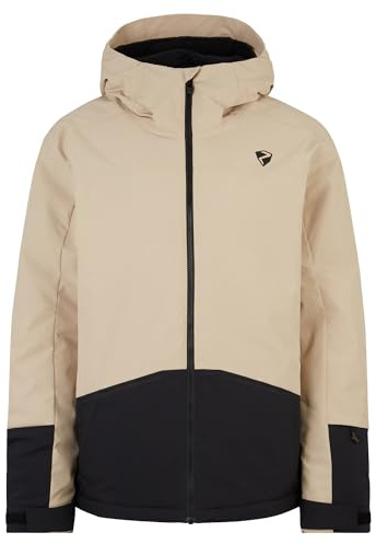 Ziener Timbarra Chaqueta de esquí/Snowboard | Transpirable e Impermeable, Anacardo Ripstop, 56 Hombres