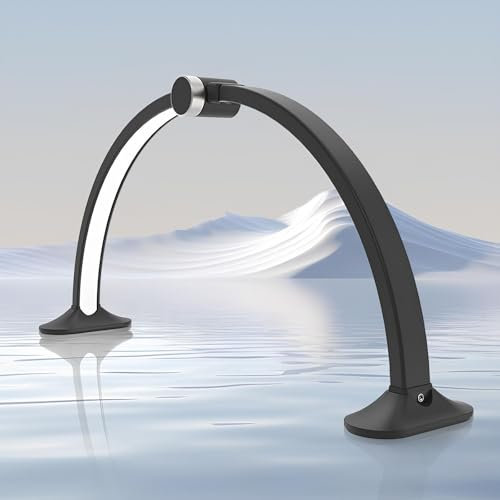 UFOOU Lampe für Maniküretisch, Halbmondlicht für Nageltisch, Faltbare Nageltischlampe, für Maniküre, Wimpernverlängerung, Tätowierung, Augenbrauen, Kunsthandwerk