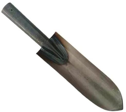 ibasenice Pala De Jardín Metálica Punta Afilada para Excavación Exteriores, Herramienta De Cultivo Compacta y Ligera para Desherbar y Plantar Huertos y Patios