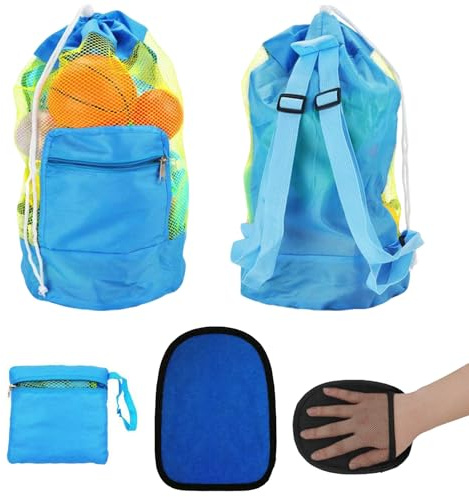 TENGWA Strandspielzeug Tasche Netztasche Sandspielzeug Strandtasche Mesh