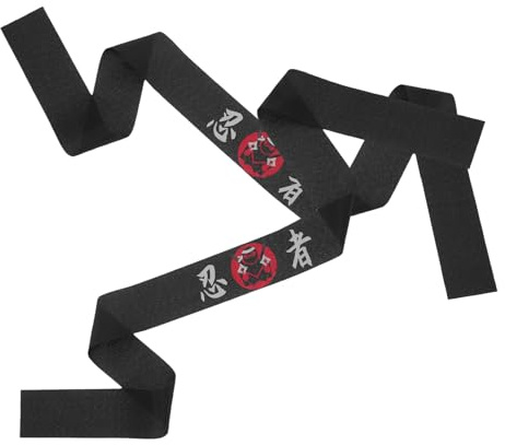 MAGICLULU Fascia Ninja Giapponese per Chef 2 Pezzi in Poliestere Versatile e Facile da Indossare per Allenamento Sportivo e Yoga Stile Giapponese