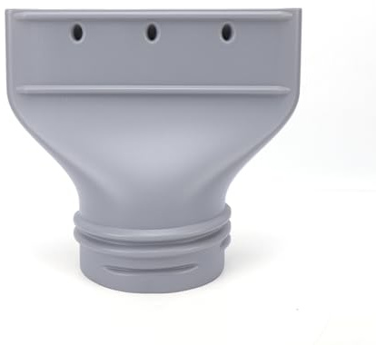 BRRNOO AC-slangadapter Platt Ventiluttagskontakt Portabel AC-avgasslangadapter Luftkonditioneringsslangadapter Passar 130 Mm 150 Mm med HDPE Platt Mun för Fönsterutblås (munkontakt)