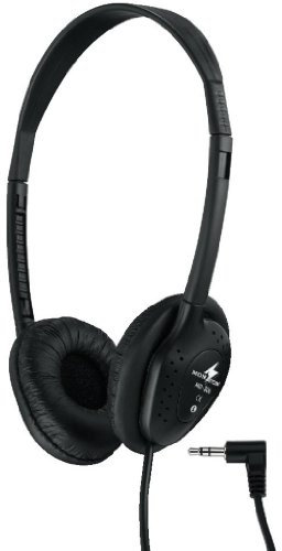 MONACOR MD-306 Stereo-Kopfhörer in Schwarz