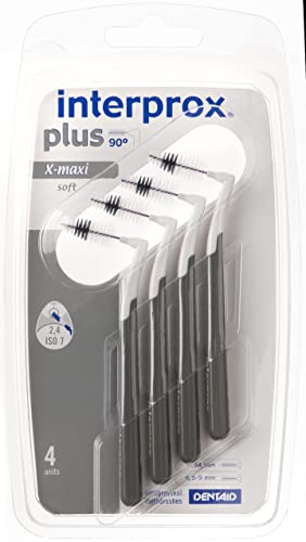 Interprox Plus X-Maxi Interdental Brushes Grey Pack of 4