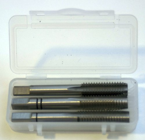 Jeu de 3 tarauds manuels – M 8,0 x 1,25 – En acier rapide (HSS) DIN352 – Filetage à droite