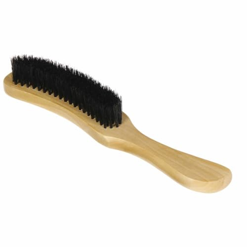 Stetson hattborste – vårdtillbehör – borste – borstkropp av bok – naturliga svinborst – tillverkad i Tyskland – unisex – året runt, svart, En Storlek
