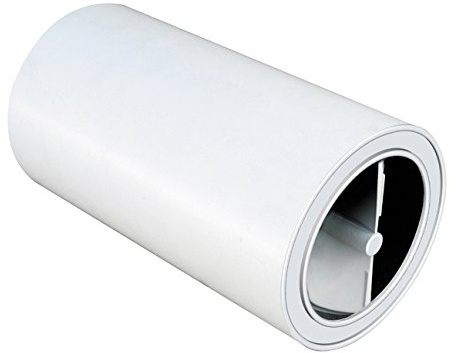 La Ventilazione HE4330 Akustikschalldämpfer für Löcher und Lüftungskanäle, weiß, ø 160 mm