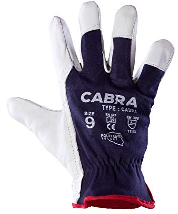 Cabra®-Arbeitshandschuhe mit Gummizug gezogen (9)