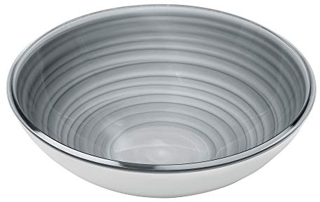 Guzzini - Twist, Contenitore in Materiale Riciclato L - Grigio, Ø 27,5 X h8,7 cm | 2770 cc - 18162892