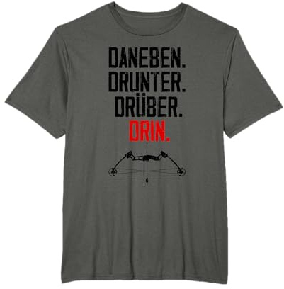 Bogenschütze Bogenschießen Zubehör für Bogensport T-Shirt