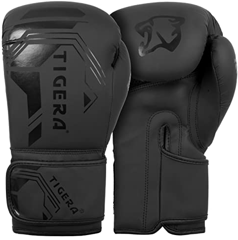 Tigera Boxningshandskar för män och kvinnor träning pro punching Heavy Bag Mitts MMA Muay Thai Sparring kickboxningshandskar (12 oz)