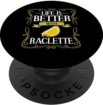 Raclette Cheese Grill Machine Dinner Fondue Recipes PopSockets Swappable PopGrip