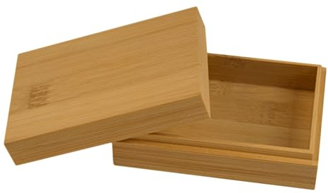 OATIPHO Spielkartenbox Holz Mit Deckel Robuster Karten Aufbewahrungsbehälter Rechteckige Holzbox Für Spielkarten Feuchtigkeitsschutz Glatte Kanten Geschenk Für Kartenspieler