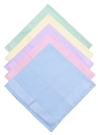 Pañuelos de satén de 5 piezas, pañuelos de bolsillo, paños faciales, pañuelos en paquete múltiple para hombre y mujer