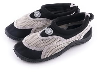 R-ISLAND Vattensko för barn, snabbtorkande, unisex, storlek 30–35, halkfri, perfekt för flod, strand, pool, svart, 31 EU