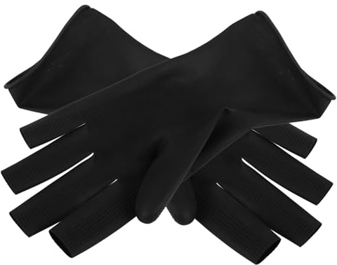 PAMINGONO Latex Gloves for Hair Dyeing Salon Use Reusable Hair Coloring Tools and Cleaning