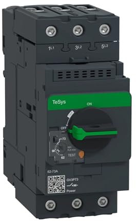 FDYZCIYI Disjoncteur de Moteur à borne EverLink magnétique Thermique GV3P73 3P 62-73