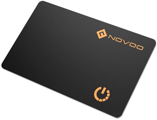 NOVOO Tracker Card 1,6mm, Apple Dov'è, IP68, Nero