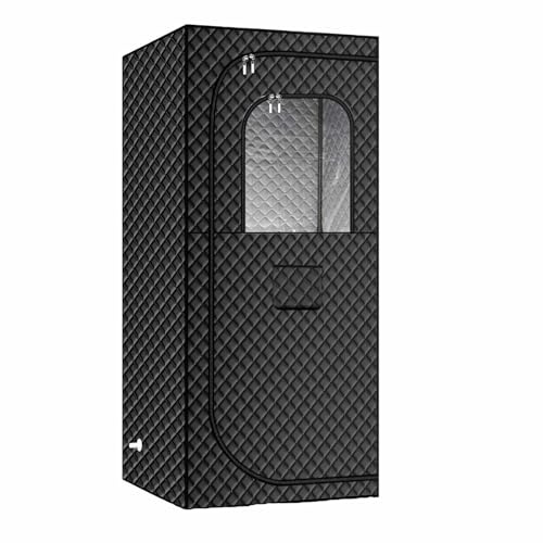 Hemmakastutält, Helkropps ångbastu 1200w, 2l ånggenerator, Bärbar Bastulåda, Snabbvärmande Bastu, Stol Inkluderad, Avslappningsbastu, Wellness Bastu(80cm(31.4in))