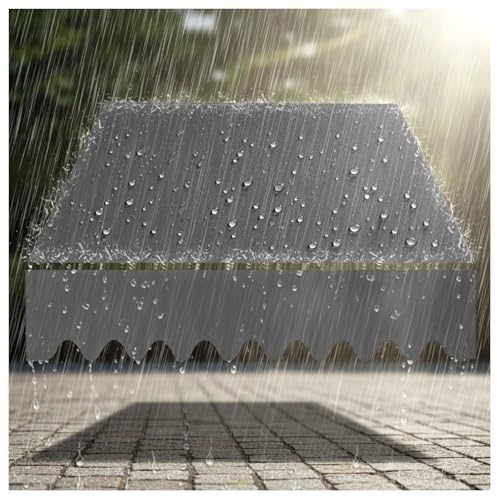 Tessuto Per Tende Da Sole Tela Di Ricambio Per Tende Da Sole Retrattili Impermeabile Copertura Superiore Per Portici Negozio Gazebo (Senza Telaio) 150 360 580 700cm(Grigio scuro,3.5x2.50m)