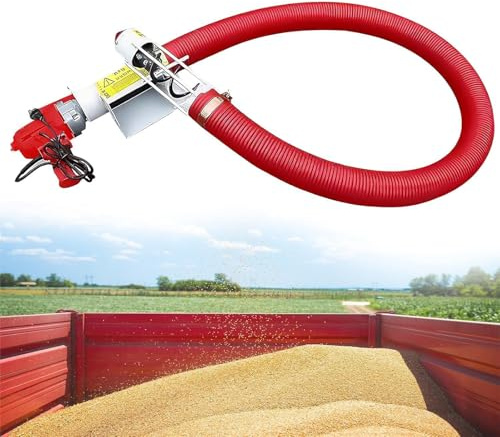 Máquina de succión de granos portátil, transportador de tornillo sin fin para alimentación de granos, cemento, arena en polvo, máquina de succión de 2000 W con manguera flexible Equipo de transfer 3m