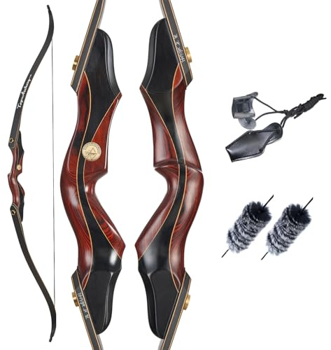 TOPARCHERY 60 Takedown Recurvebogen Jagdbogen 25-50lbs Links/Rechtshand