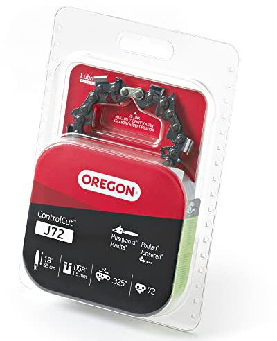 Oregon J72 ControlCut 18-Inch Chainsaw Chain, Fits Husqvarna, Makita, Poulan, Jonsered