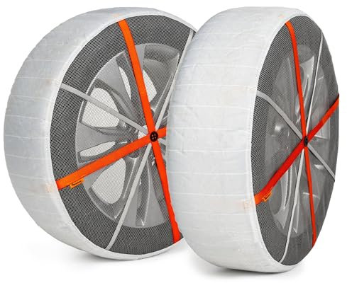 AutoSock HP 645 | Calze da neve | Calze per auto | Catene da neve tessili | Cert. EN16662-1 | Montaggio rapido in 3 fasi| Catene da neve alternative