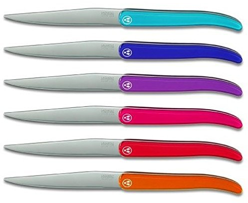 Laguiole Production - Coffret de 6 couteaux à steak multicolor