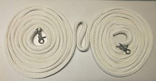 Langzügel aus Baumwolle Natur 8 Meter geschlossen