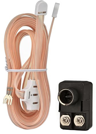 Bingfu UKW Zimmerantenne, Wurfantenne mit 300 auf 75 Ohm F-Stecker Adapter | T-Form Kabelantenne für UKW/FM-Radios, Stereoanlagen und AV-Receiver, inkl. 300-auf-75-Ohm Transformator Adapter