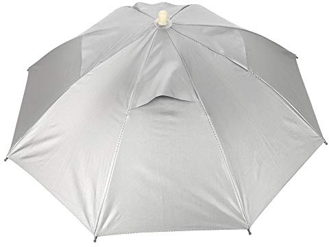 Yosoo Health Gear Cappello a mani libere per ombrello, cappello da pesca impermeabile con protezione UV, ombrello pieghevole regolabile per cappelli per feste da campeggio sulla spiaggia