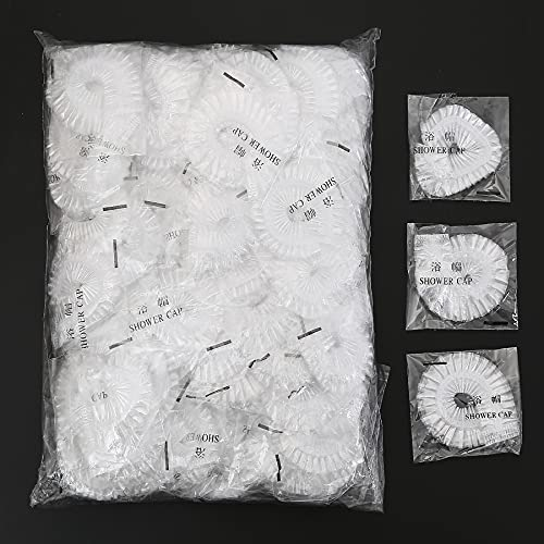 100 Pezzi Cuffie Doccia Monouso,cuffia doccia donna,Cuffie Capelli Cuffie,per hotel,Casa,Spa,Uso quotidiano,Confezionate Singolarmente