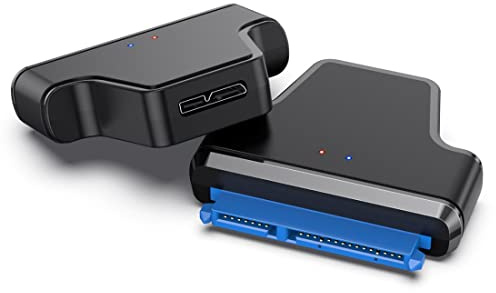chenyang Adaptador SATA a USB micro USB 3.0 a disco duro SATA de 2.5 pulgadas, adaptador convertidor externo para transferencia de datos SSD/HDD compatible con UASP