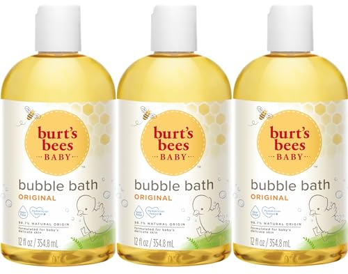 Burt's Bees Baby Bubble Bath, Original Scent, Tear Free Baby Wash for Delicate Skin, 98% Natural Origin, 12 Fl Oz (Pack of 3)