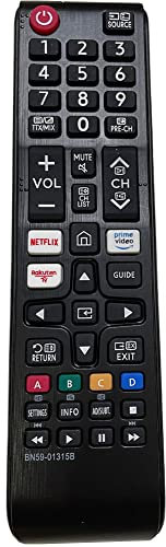 FYCJI Nuevo Reemplazo Mando Samsung Smart TV BN59-01315B Compatible con Todos los televisores Samsung Mando a Distancia Universal para Smart TV LCD 4K TVs, con Netflix Rakuten TV Prime Video