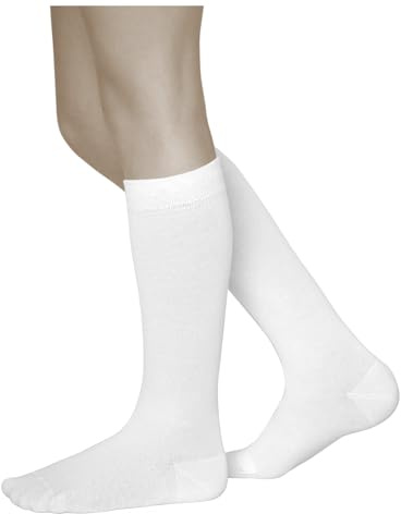 vitsocks Chaussette haute au genou COTON DOUX fine Enfant (3 PAIRES) filles garçons montante longue unie mi-bas couture plate