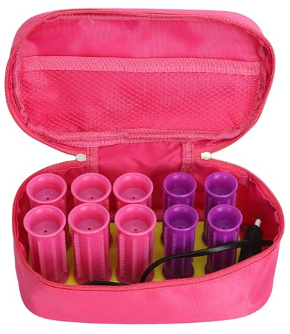 Ensemble de rouleaux chauds, rouleaux à cheveux chauds compacts avec 6 grands rouleaux à cheveux chauffants, 4 petits rouleaux à cheveux chauffants et 10 clips, chauffage rapide
